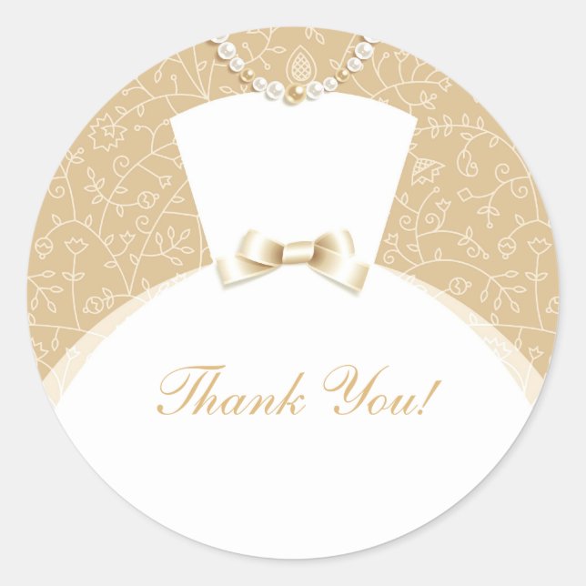 Adesivo Redondo Obrigado Chá de panela (Frente)