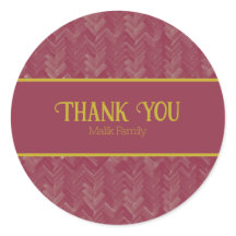 Obrigado Chevron Padrão Vermelho Luxurioso Persona