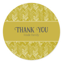 Obrigado Chevron Pattern Vintage Personalizar Dour