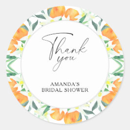 Adesivo Redondo Obrigado - Citrus - Chá de panela