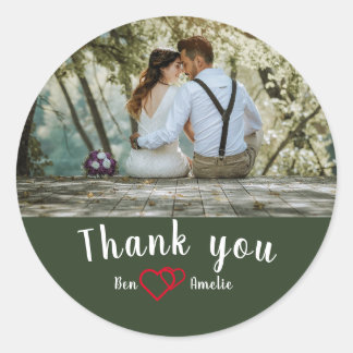 Adesivo Redondo Obrigado, Clássico Vinheta Redonda