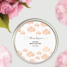 Obrigado Cloud 9 Pastel Minimal Chás de Bebê e Noi