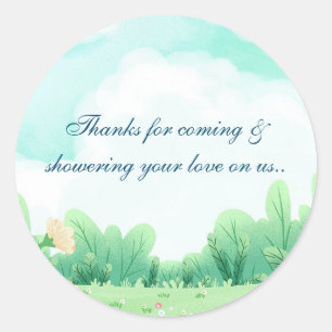 Adesivo Redondo Obrigado, colante