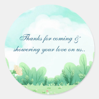 Adesivo Redondo Obrigado, colante