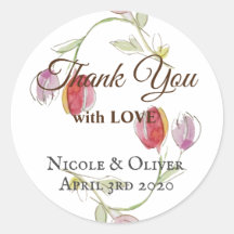 Obrigado com Tulipas de Amor