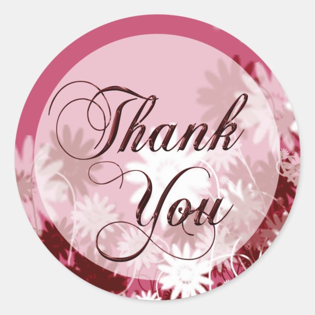 Adesivo Redondo Obrigado Confirmação Envelope Seal (Frente)