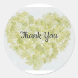 Adesivo Redondo Obrigado ~ Coração 