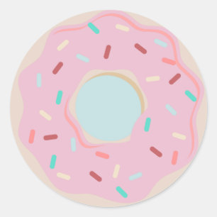 Adesivo Redondo OBRIGADO da celebração da ROSQUINHA VOCÊ etique