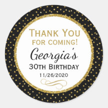 Obrigado Dourado preto do aniversário você