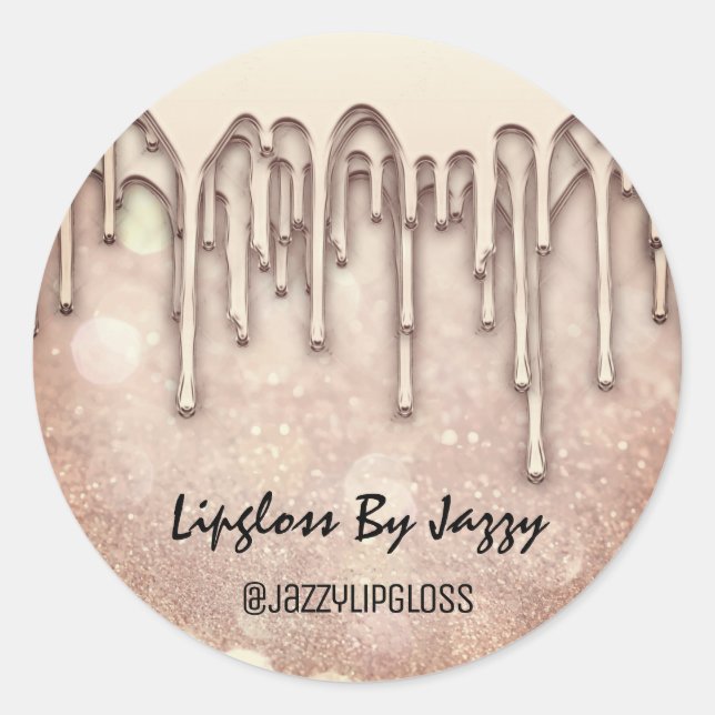 Adesivo Redondo Obrigado Encapsulamento para pequenas empresas - U (Frente)