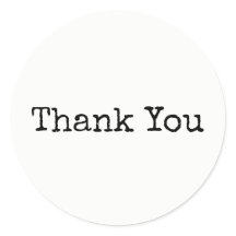 Obrigado Escrito à Máquina Clássico Vintage