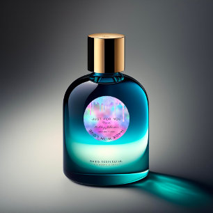 Adesivo Redondo Obrigado Feitos Com Amor Hológrafo Rosa Unicórni