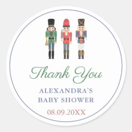 Adesivo Redondo Obrigado Feriados dos Soldados dos Brinquedos do B