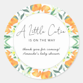 Adesivo Redondo Obrigado Laranjas