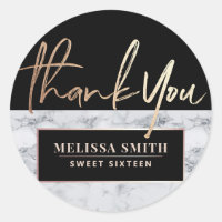 Obrigado... Marble de noiva personalizado