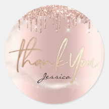 Obrigado Nome 16º Bridal Rosa Glitter Spark