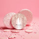 Adesivo Redondo Obrigado Nome 16º Rosa de Bridal Rosa (Thank You Name 16th Bridal Rose Glitter Pink Classic Round Sticker)