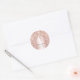 Adesivo Redondo Obrigado Nome 16º Rosa de Bridal Rosa (Envelope)