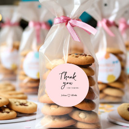 Adesivo Redondo obrigado para vir o Sticker