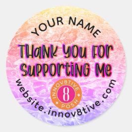 Adesivo Redondo Obrigado, parte 8 do texto