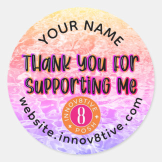 Adesivo Redondo Obrigado, parte 8 do texto