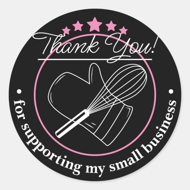 Adesivo Redondo Obrigado Pela Cinza Da Sua Empresa (Frente)