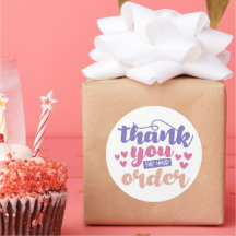 Obrigado Pelo Seu Pedido - Small Business Sticker