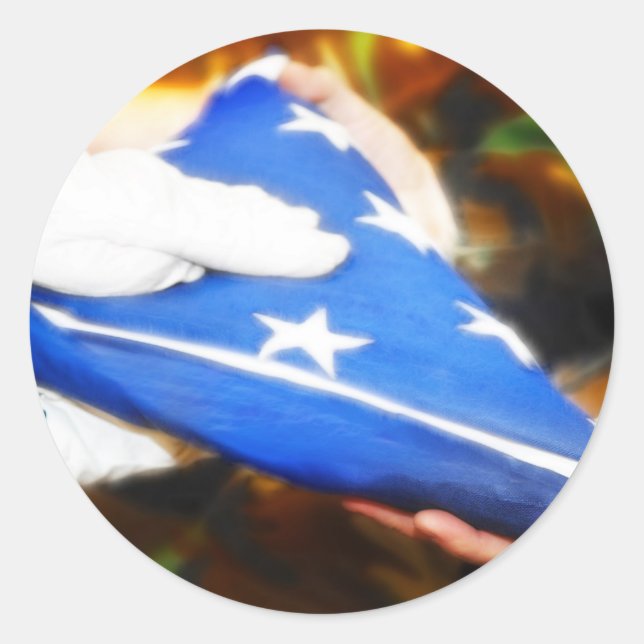 Adesivo Redondo Obrigado pelo seu serviço (Frente)