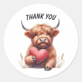 Adesivo Redondo Obrigado personalizável que você escreve, vitelo t