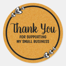 Obrigado por apoiar minha pequena empresa