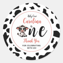 Adesivo Redondo obrigado por celebrar conosco