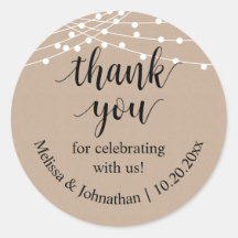 Obrigado por celebrar conosco o Sticker Casado