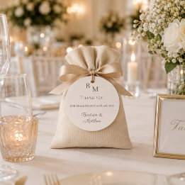 Adesivo Redondo Obrigado por compartilhar nosso dia de casamento m