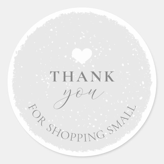 Adesivo Redondo Obrigado Por Comprar Um Pequeno Vinheta (Frente)