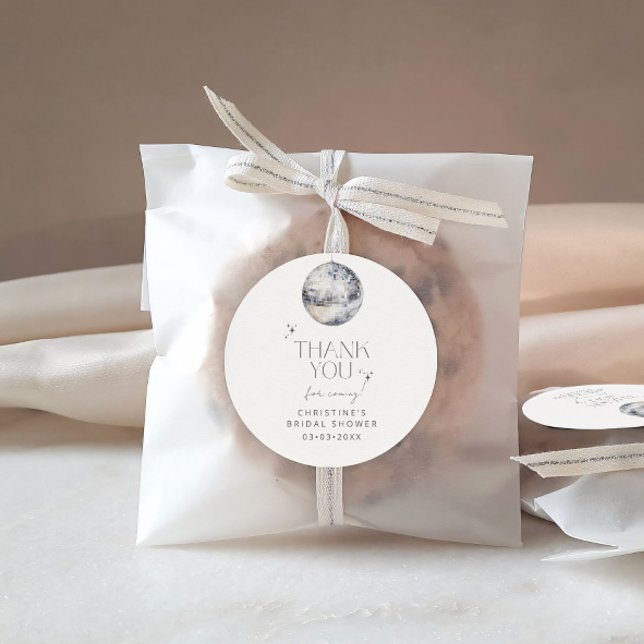 Adesivo Redondo Obrigado por participar da Festa Disco  (Criador carregado)