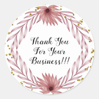 ADESIVO REDONDO OBRIGADO POR SEUS NEGÓCIOS!