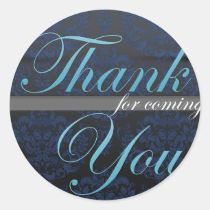 Adesivo Redondo Obrigado por ter vindo.