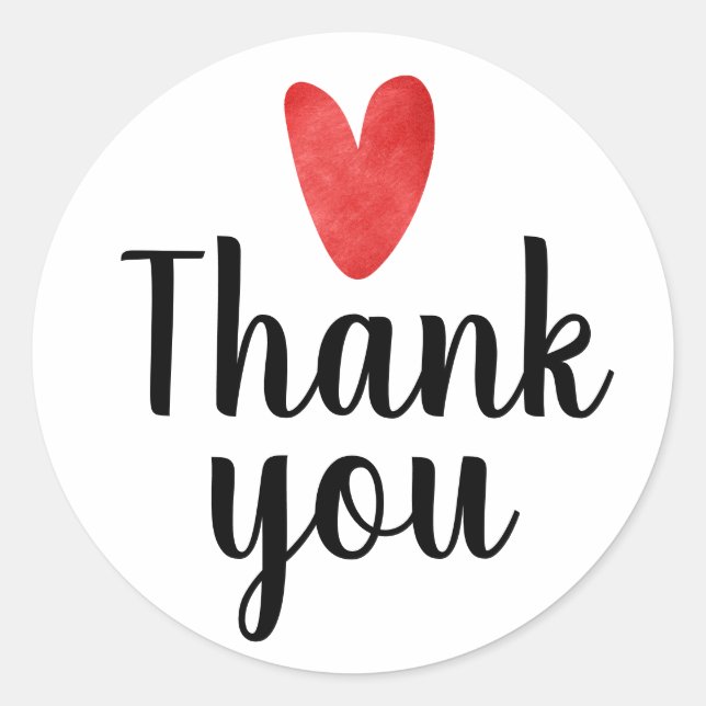 Adesivo Redondo Obrigado por todos os autocolantes (Frente)