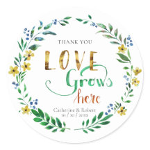 Obrigado por Watercolor Floral Wreath