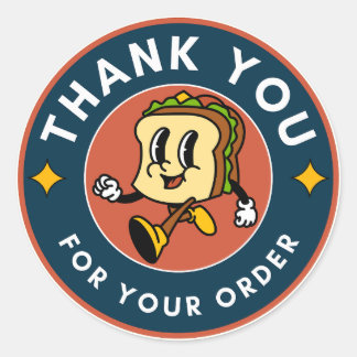 Adesivo Redondo Obrigado, presente.