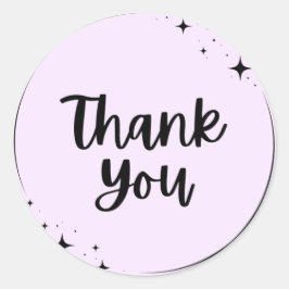 Adesivo Redondo Obrigado, Rótulo