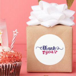 Adesivo Redondo Obrigado - Small Business Sticker