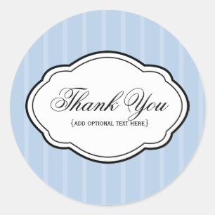 Adesivo Redondo Obrigado Sticker