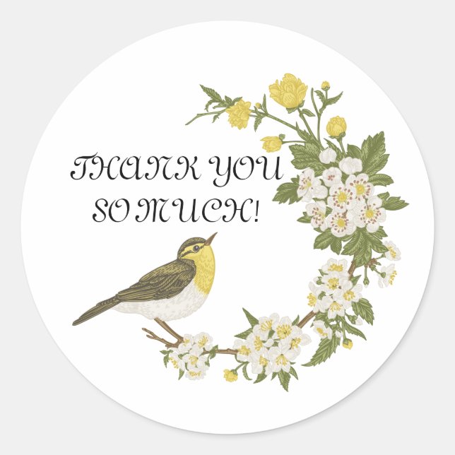 ADESIVO REDONDO OBRIGADO, STICKER (Frente)