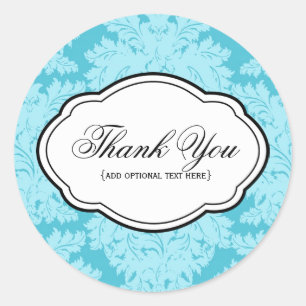 Adesivo Redondo Obrigado Sticker