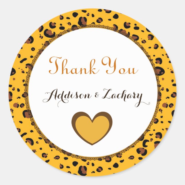Adesivo Redondo Obrigado, Sticker Bride e Groom Dourado A04 (Frente)
