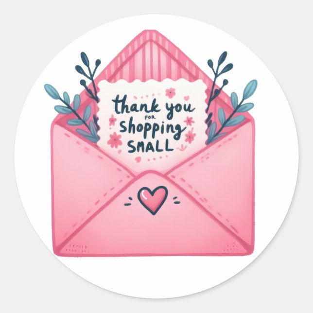 Adesivo Redondo Obrigado, Stickers (Frente)