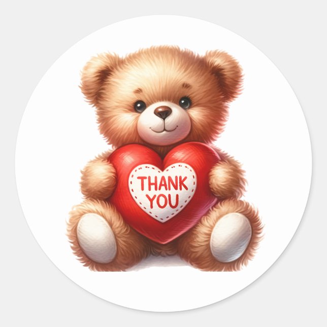 Adesivo Redondo Obrigado, Stickers (Frente)