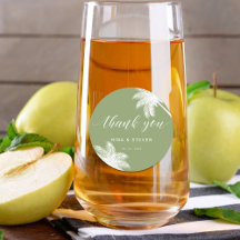 obrigado tropical de palmeira verde você casamento