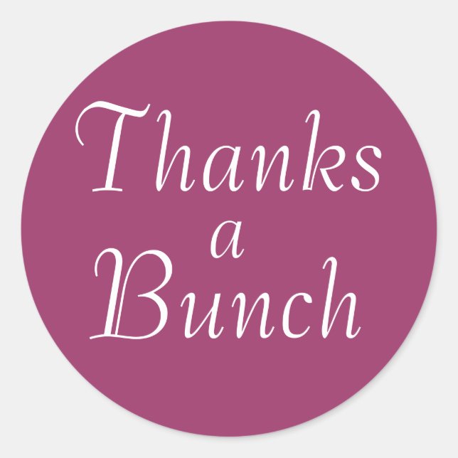 Adesivo Redondo Obrigado um punhal (Frente)